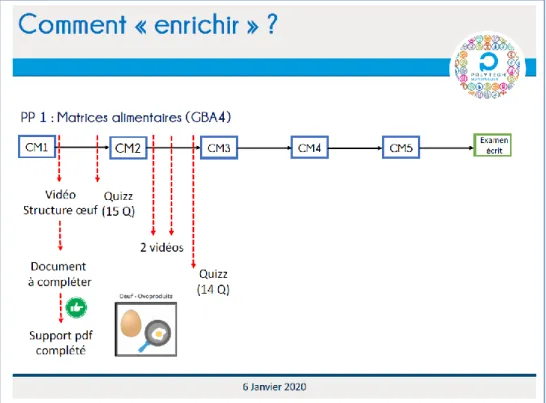 Figure 1 : Extrait du support de présentation de Dominique Chevalier-Lucia 