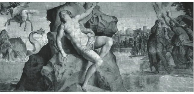 Fig. 4 : Luca Giordano, Persée tue la Méduse, ca 1650. Naples, Gallerie de Capodimonte.