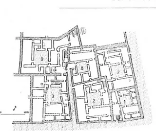 Fig.  2. A bu Salabikh,  les habitations au sud-est du  lotissement nord du Secteur E.