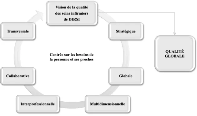 Figure 8. Vision de la qualité des soins infirmiers de DIRSI 