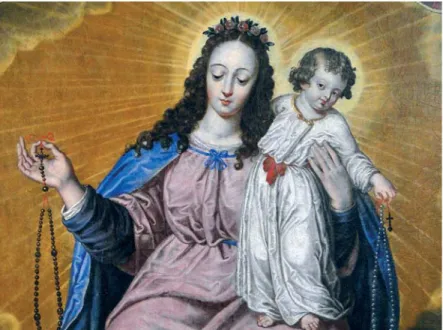 Figure 5 : Philippe Richard, détail de la Vierge à l’Enfant, Remise du Rosaire, Chevigny