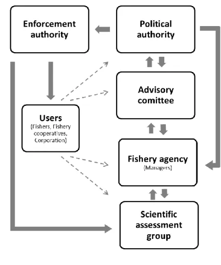 Figure 2: Conceptual decision-making structure in fisheries management (adapted from Cochrane 2000)