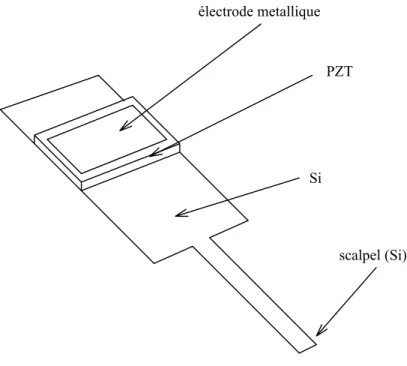 Fig. 2. 26 : Scalpel chirurgical en silicium 