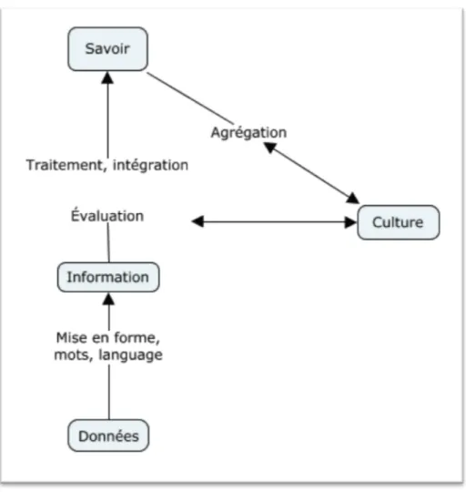 Figure 2. Représentation graphique du concept d’information. 
