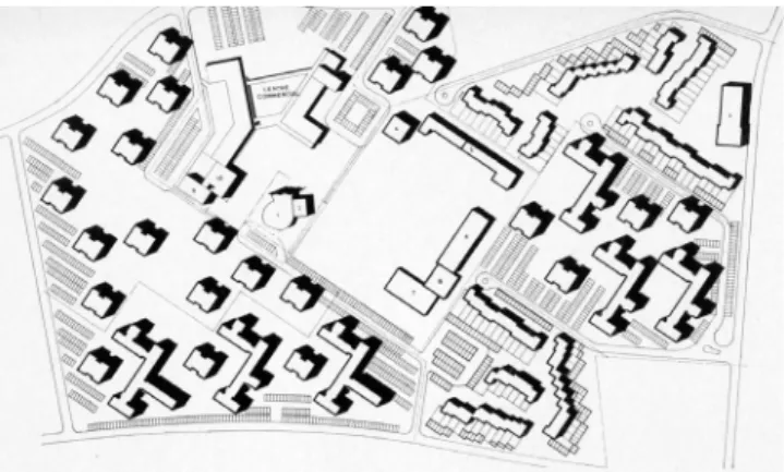 Figure 3.02 : Plan masse de l’opération Tournier-Avon- Tournier-Avon-Fontainebleau-1968