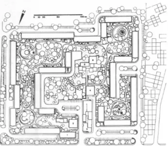 Figure 3.03 Plan masse de l’opération Beufé-Gonesse-1967 Architecture Française, 1972, n363-364, p.56.