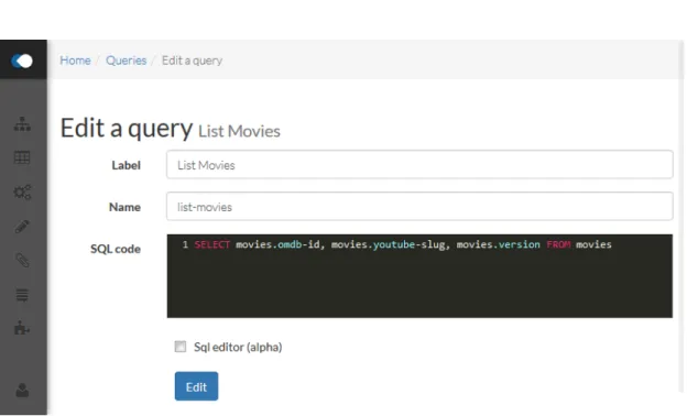 Figure 2.8 – L’écran d’édition de query dans GestionAIR Process