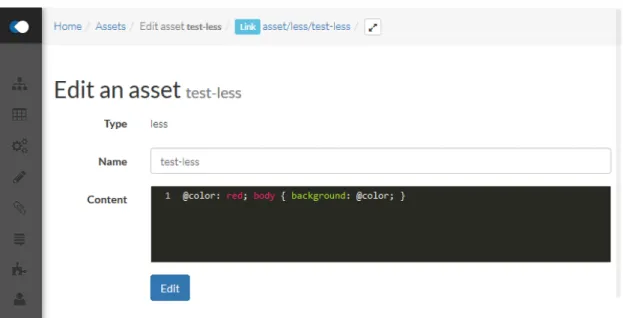 Figure 2.11 – L’écran d’édition d’asset dans GestionAIR