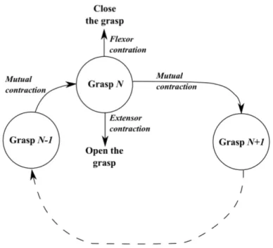 Figure 1.5: Graph representing the classic dual-channel myoelectric control strategy.