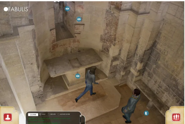 Figure 7: Capture d'écran de la zone 03 du Fort Saint-André dans le jeu OFabulis, 24 juin 2015.