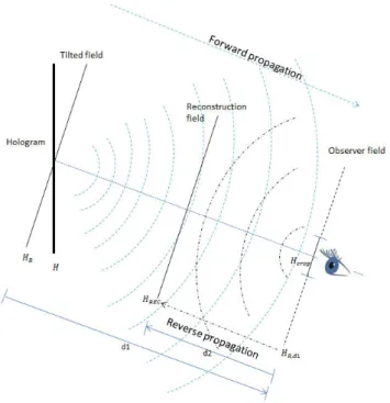 Figure 6.3: Illustration of propagation of light field for reconstruction