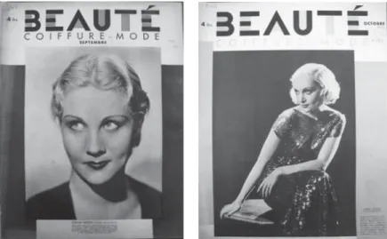 Fig. 2. Couvertures de Beauté, Coiffure, Mode, septembre, octobre 1932, n os  271 et 272,  collection privée