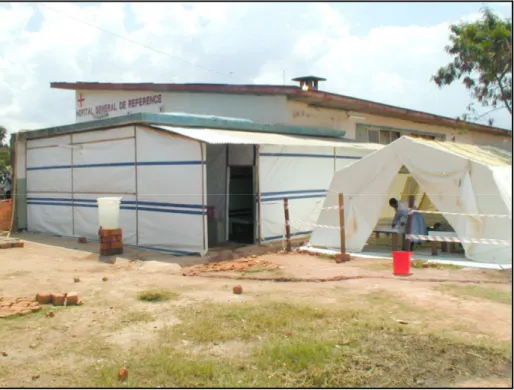 Figure 15 : Un Centre de traitement de choléra en zone urbaine. 