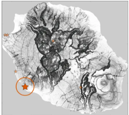 Figure 1: Localisation des points d’observation de la 