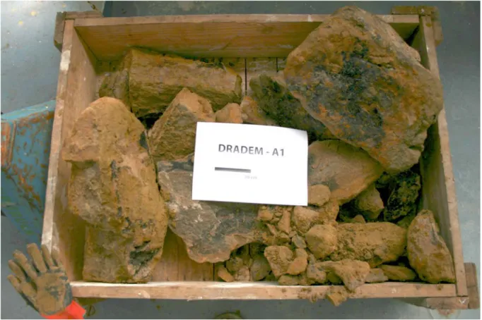 Figure 15: l’ensemble des échantillons de la drague A1 