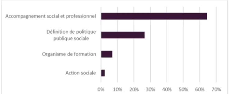 Figure 6 : Activité des entreprises dans lesquelles travaillent les diplômés de la LP.