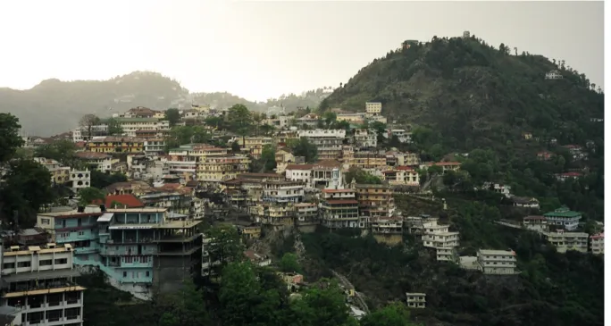 Fig. 2- La station de Mussorie (État de l'Uttarakhand, Inde)  