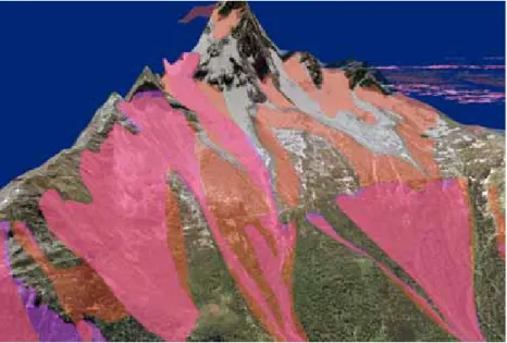 Figure 1 – Circuler en montagne implique en pratique de traverser des zones avalancheuses