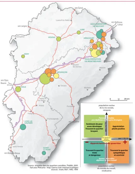 Figure 7 : la perception de la qualité de vie dans les qartiers sensibles