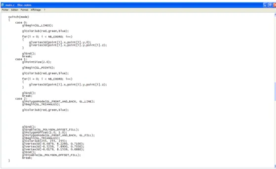 Fig. 1 – Bibliothèque OpenGL.
