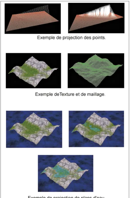Fig. 4 – Exemples de rendus.