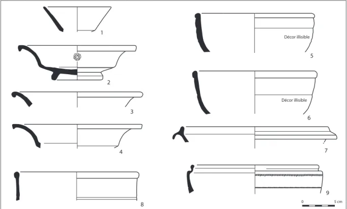 Fig. 17. Céramique fine. Période 1 (éch. 1/3) (S. Mouton-Venault, DAO Y. Amrane).