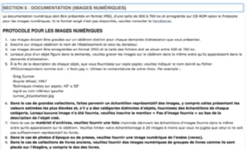 Figure 1 Instructions de la CCEEBC à suivre pour une évaluation monétaire  !