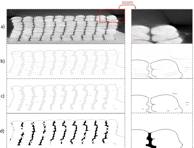 Figure I.20: Illustration of the post-processing on a slice selected near the uid inlet (X=0.09)
