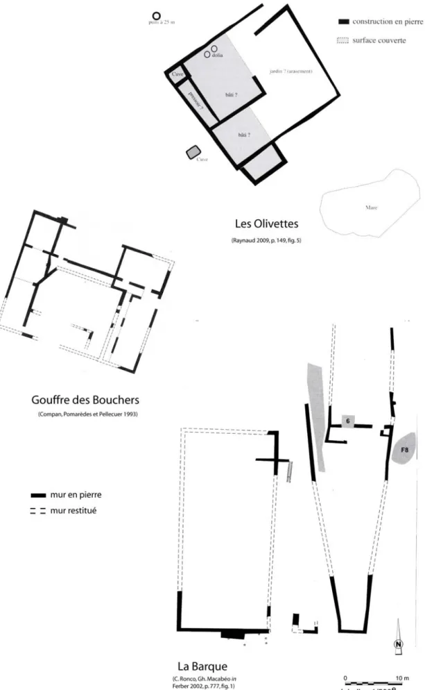Figure 10. Plans d’établissements illustrant la classe 3 (1) 