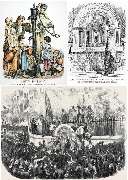 Figure 27. « Deaths dispensary. Open to the poor, gratis, by permission of the Parish,» gravure,  Londres, Angleterre