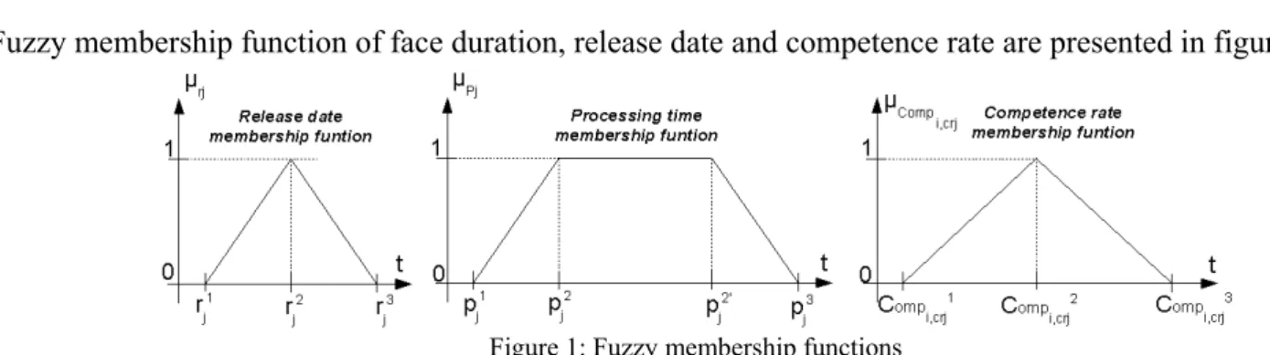 Figure 1: Fuzzy membership functions 