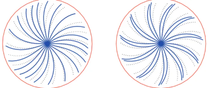 Figure 8 – Examples of free vibration modes (3 and 11 diameters) of the bladed disk.