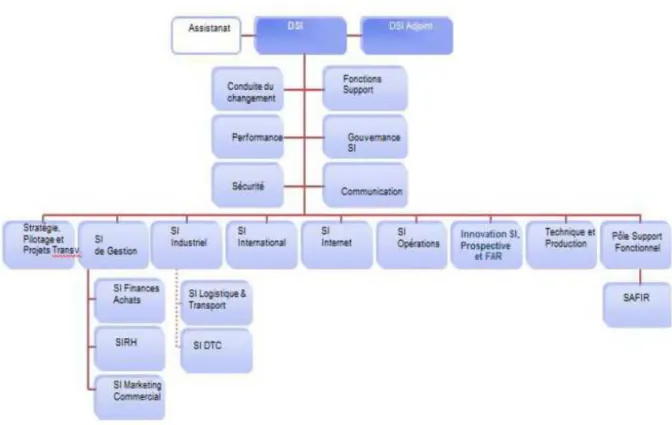 Figure 2 : Organisation du CSS « Innovation SI, Prospective et FAR » 