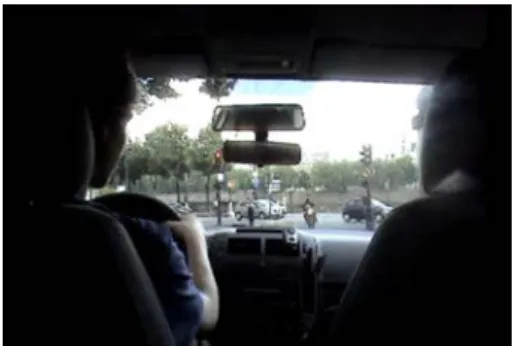 Fig. 1. Filmed driving scene.