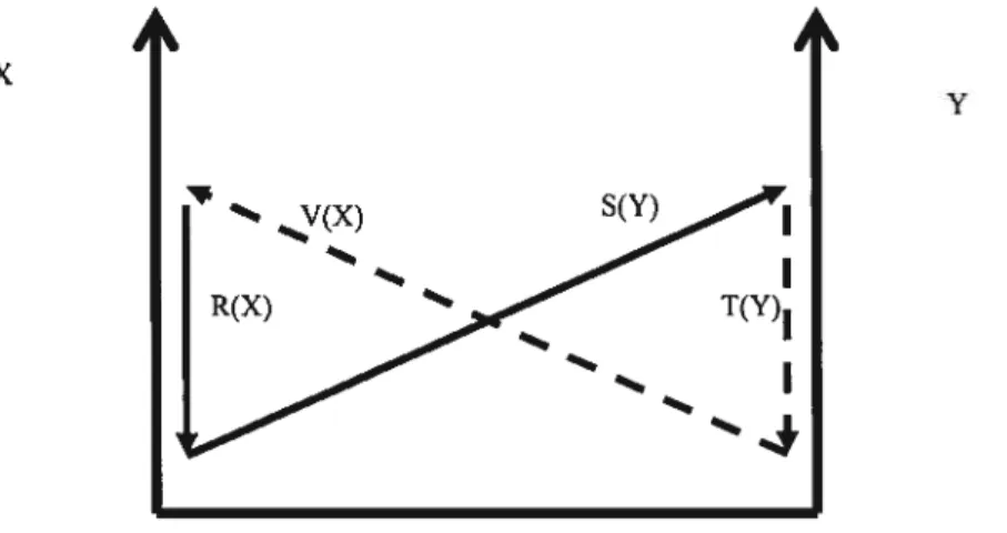 Figure 1 - Modèle des échanges des valeurs de Piaget S(Y)