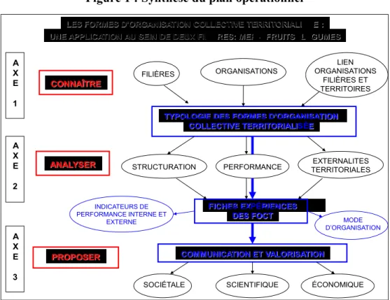 Figure 1 : Synthèse du plan opérationnel 