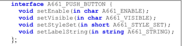 Table 1 –PushButton event structure  