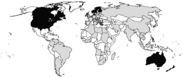 Figure 7. Distribution mondiale de la maladie de Gumboro selon sa forme clinique. 