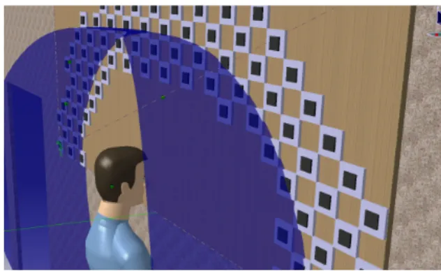 Figure 4. CAD evaluation of the maximal reach envelope of a participant. 