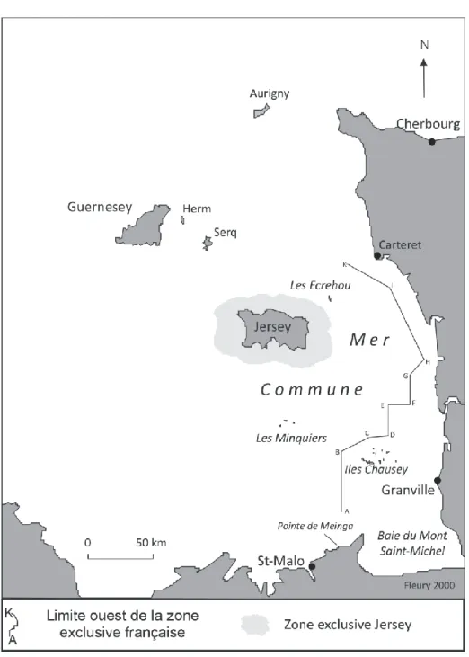 Figure 2 : Les accords de la baie de Granville (1839) 