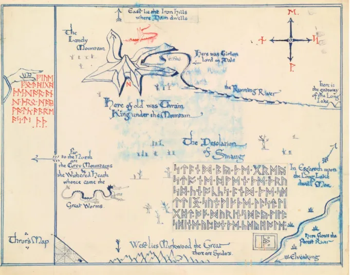 Figure 6.4 – John Ronald Reuel Tolkien, « Thror’s Map » , 1937.