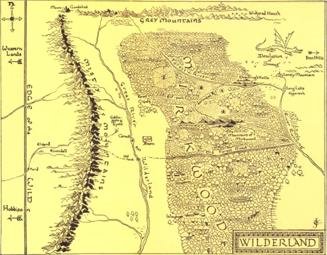 Figure 6.5 – John Ronald Reuel Tolkien, « Wilderland » , 1937.