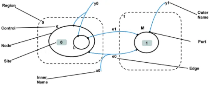 Fig. 1. Anatomy of a bigraph.