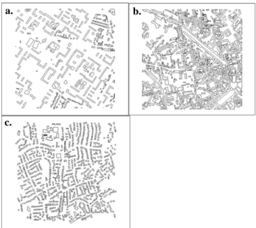 Table 1 allows evaluating the under-estimation of land  cover from the BDTopo. The difference between these two  data sources is low in city center but higher in the districts  where the built density is lower
