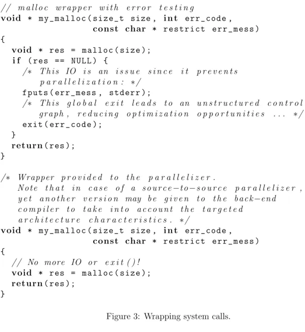 Figure 3: Wrapping system calls.