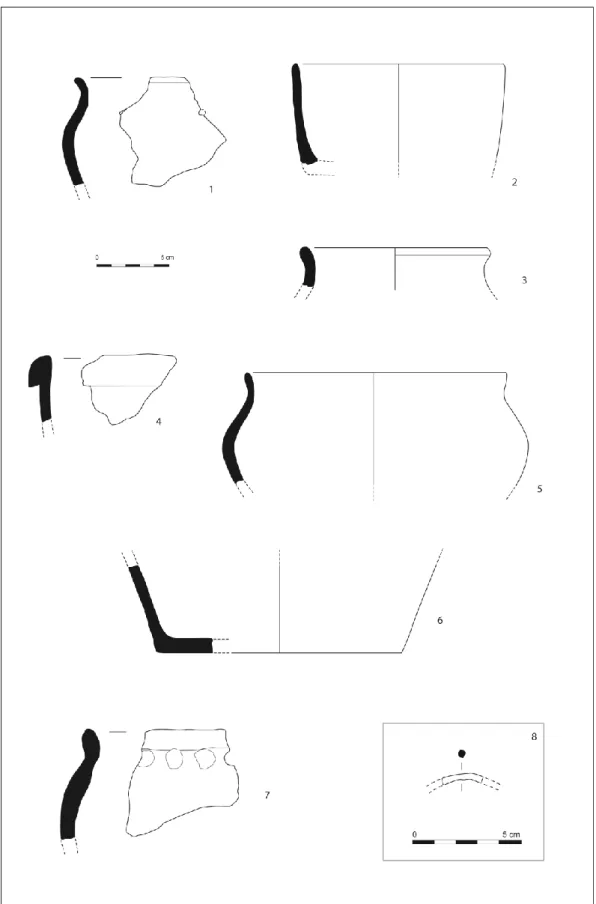 Figure 11 – Site de Cofreneau/Lomer à Pénestin, divers éléments du mobilier domestique