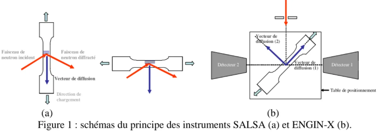 Figure 1 : schémas du principe des instruments SALSA (a) et ENGIN-X (b). 