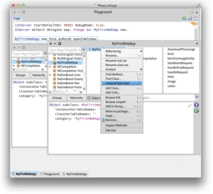 Figure 2.10: Automatically create a test class.