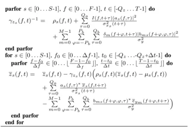 Fig. 3. Input stereo signal y m (f, t).