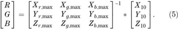 Table 1. CIE 1964 xy and CIE 1976 (u 0 , v 0 ) Chromaticity Coordinates for Seven Test Stimuli and the Display Whites